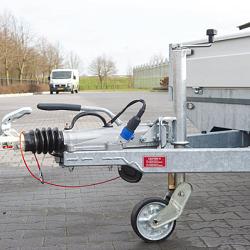 Henra plateauwagen 2as geremd 351x222x30cm 2000kg