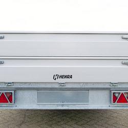 Henra plateauwagen 2as geremd 351x222x30cm 2000kg