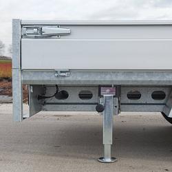 Henra plateauwagen 2as geremd 351x222x30cm 2000kg