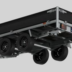 Henra plateauwagen Craft Series geremd  290x170cm / 1350kg