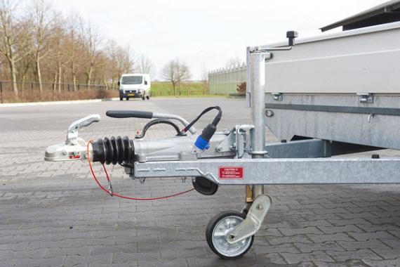 Henra plateauwagen 2as geremd 351x222x30cm 2000kg