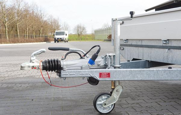 Henra plateauwagen 2as geremd 351x222x30cm 2000kg