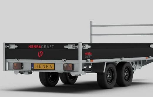 Henra plateauwagen Craft Series geremd  290x170cm / 1350kg