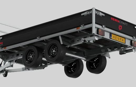 Henra plateauwagen Craft Series geremd  290x170cm / 1350kg