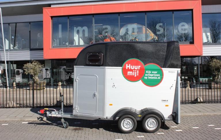 Humbaur Single 1.5 paards met zadelkamer