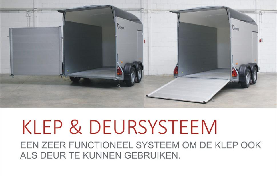 Debon Roadster 900 Aluminium / 3500kg (Servicedeur + zijdeur)